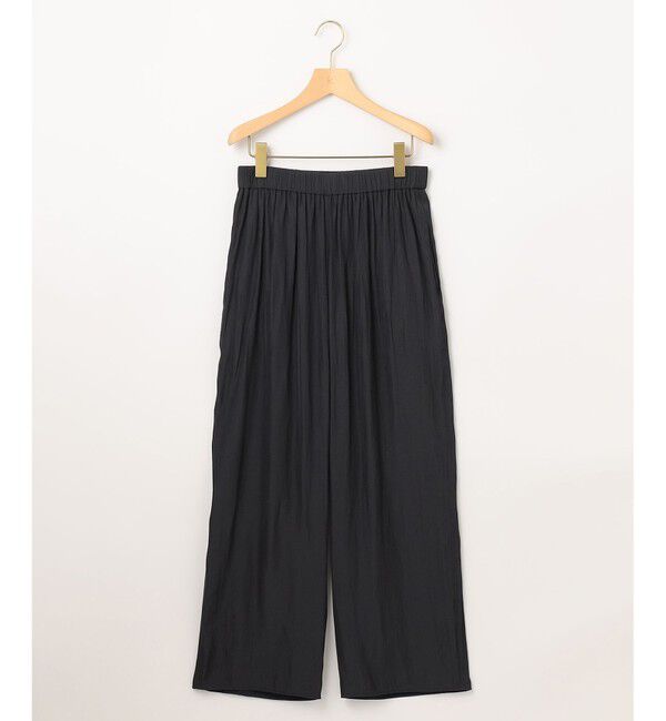 組曲「【洗える】ギャザーライトデシン パンツ ロング丈」|その他|