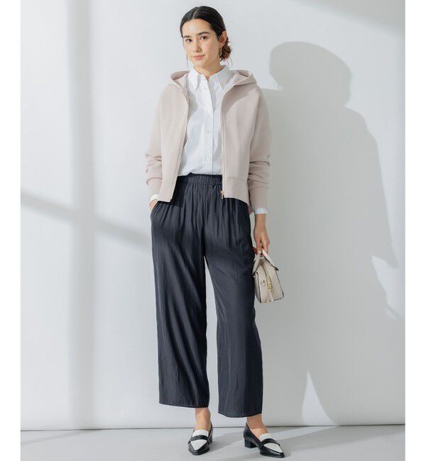 組曲「【洗える】ギャザーライトデシン パンツ ロング丈」|その他|