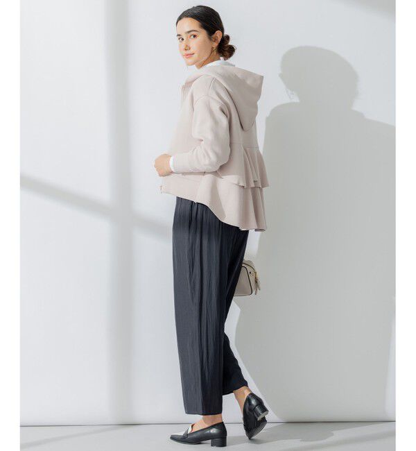 組曲「【洗える】ギャザーライトデシン パンツ ロング丈」|その他|