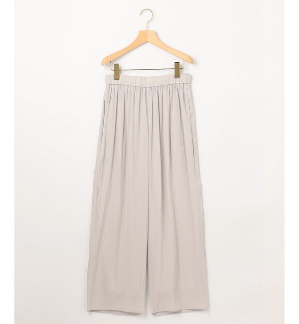 組曲「【洗える】ギャザーライトデシン パンツ ロング丈」|その他|