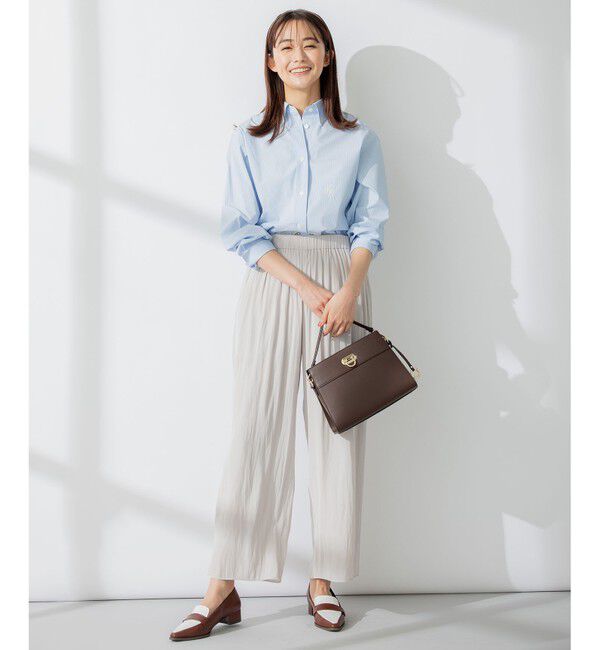 組曲「【洗える】ギャザーライトデシン パンツ ロング丈」|その他|