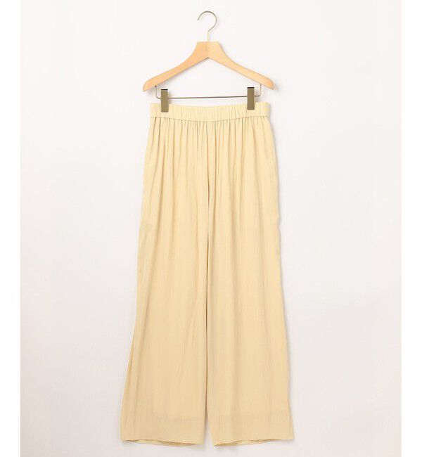 組曲「【洗える】ギャザーライトデシン パンツ ロング丈」|その他|