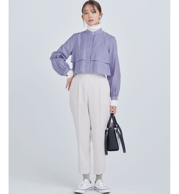 組曲「【美シルエット・ストレッチ・シワになりにくい】オシャクロス テーパードパンツ」|その他|