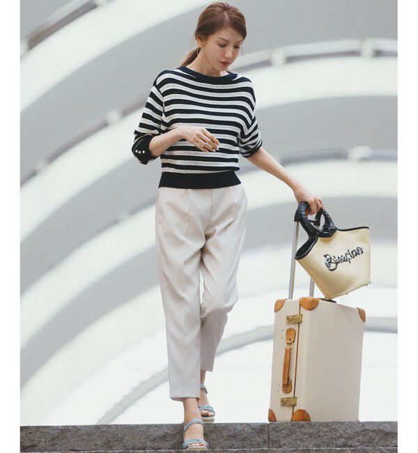 組曲「【美シルエット・ストレッチ・シワになりにくい】オシャクロス テーパードパンツ」|その他|