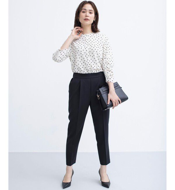 組曲「【美シルエット・ストレッチ・シワになりにくい】オシャクロス テーパードパンツ」|その他|