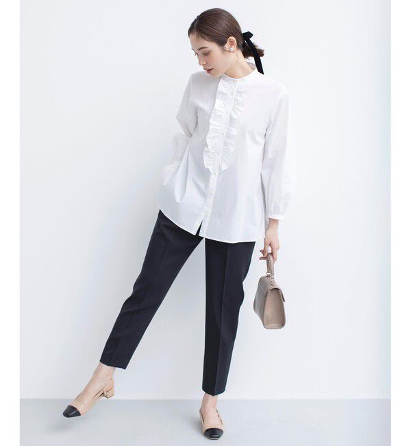 組曲「【美シルエット・ストレッチ・シワになりにくい】オシャクロス テーパードパンツ」|その他|