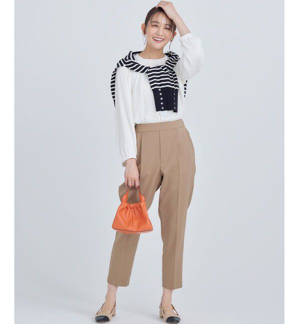 組曲「【美シルエット・ストレッチ・シワになりにくい】オシャクロス テーパードパンツ」|その他|