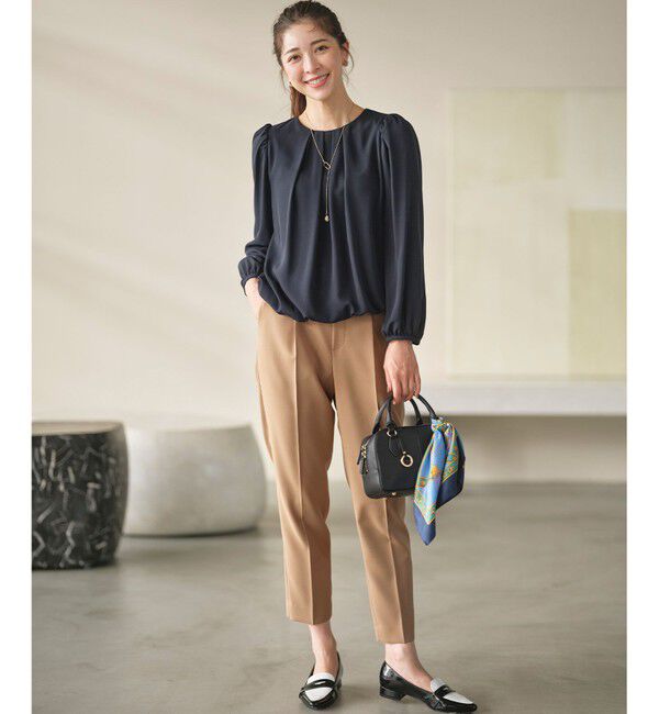 組曲「【美シルエット・ストレッチ・シワになりにくい】オシャクロス テーパードパンツ」|その他|