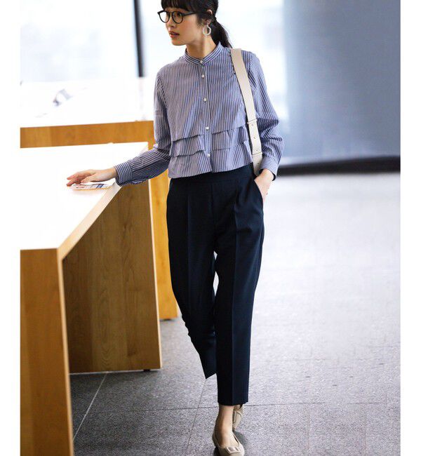 組曲「【美シルエット・ストレッチ・シワになりにくい】オシャクロス テーパードパンツ」|その他|【WEB限定】ﾈ