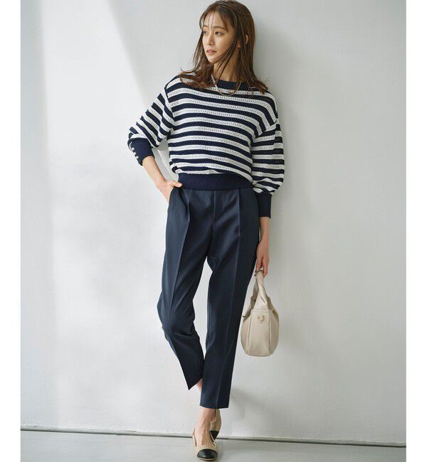 組曲「【美シルエット・ストレッチ・シワになりにくい】オシャクロス テーパードパンツ」|その他|