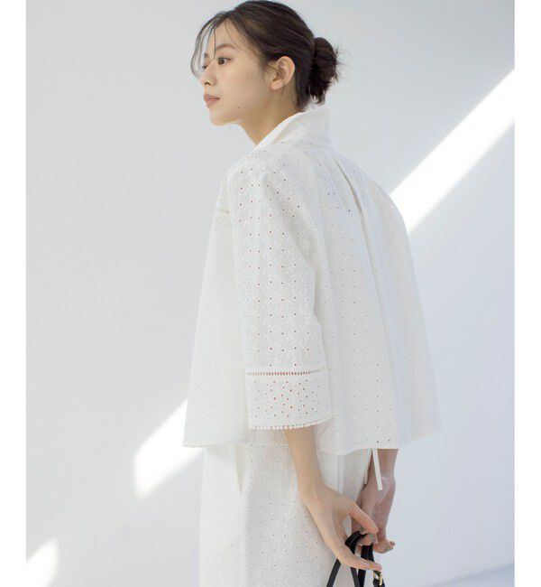 組曲「エンブロイダリーレース襟付 ブラウス」|シャツ・ブラウス|