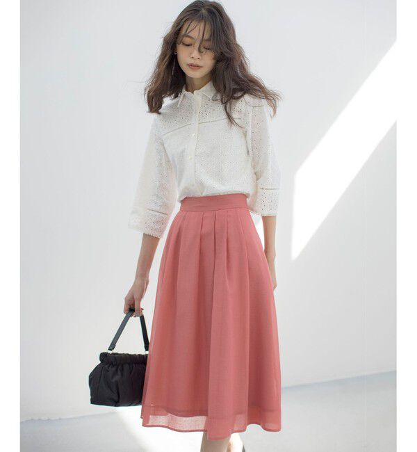 組曲「エンブロイダリーレース襟付 ブラウス」|シャツ・ブラウス|