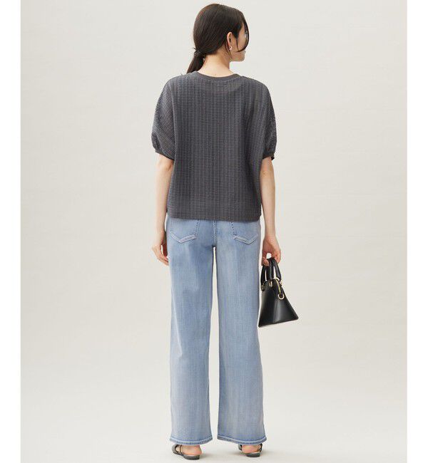 自由区「チェックジャカード カットソー」|Tシャツ・カットソー|