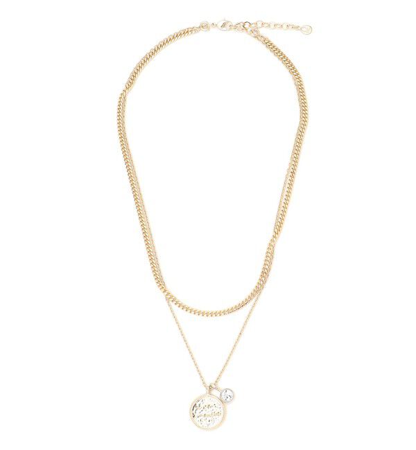 23区「カラーストーン コイン ネックレス」|ネックレス|