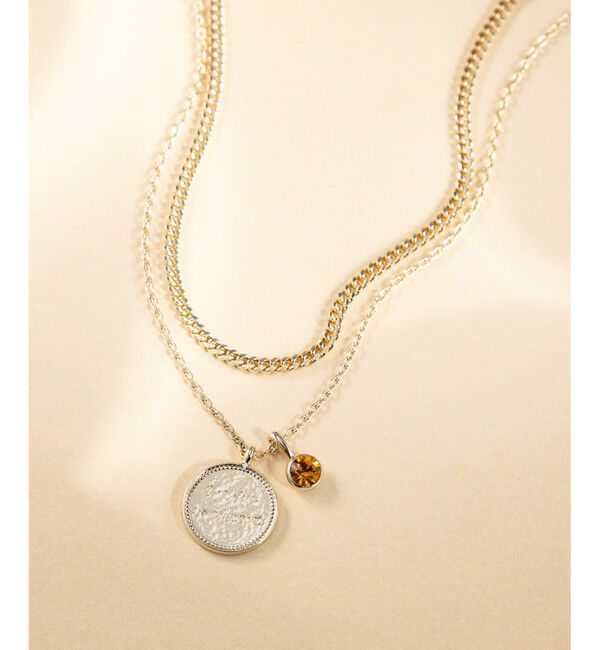23区「カラーストーン コイン ネックレス」|ネックレス|ﾄﾊﾟｰｽﾞ