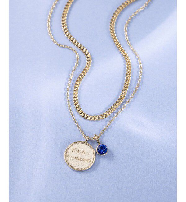 23区「カラーストーン コイン ネックレス」|ネックレス|ｻﾌｧｲｱｶ