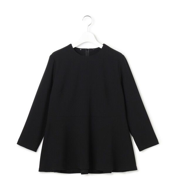 23区「【セットアップ対応/洗える】トリアセダブルジョーゼット 2WAYレース襟 ペプラムブラウス」|シャツ・ブラウス|