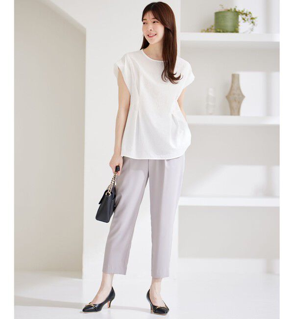 any SiS「【洗える】カラミタンブラータック ブラウス」|シャツ・ブラウス|