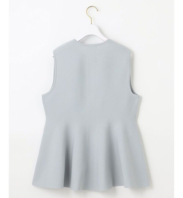 any SiS「【洗える】ペプラムニット ジレ」|ニット・セーター|