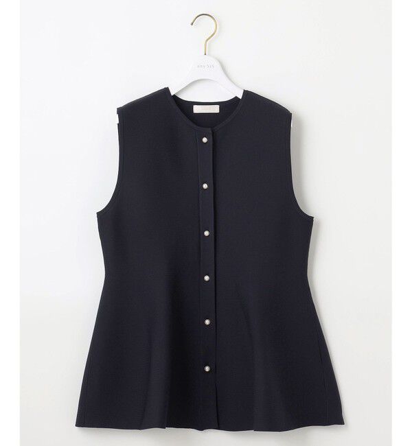 any SiS「【洗える】ペプラムニット ジレ」|ニット・セーター|