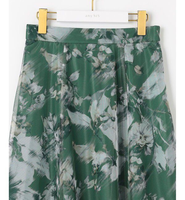 ANY SIS「【WEB・一部店舗限定】ハッチングフラワープリント スカート」|スカート|