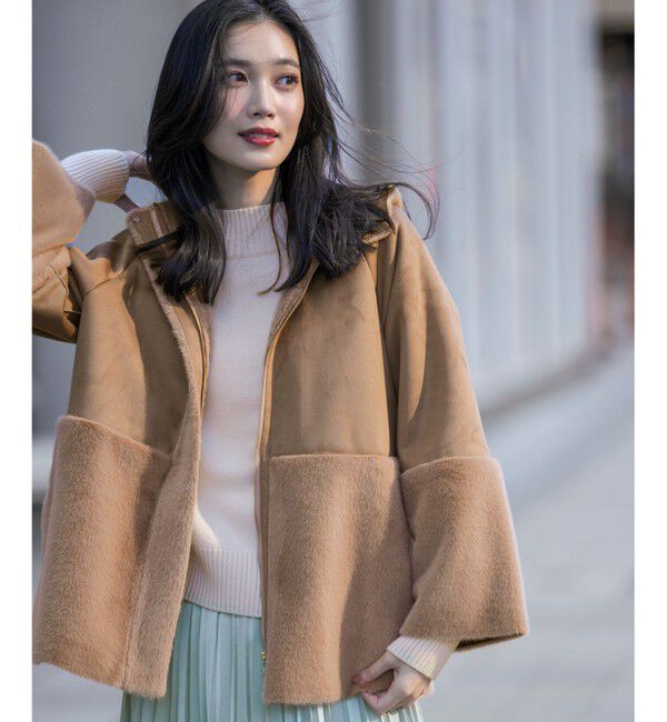 ANY SIS「Luxuryフェイクムートン コート」|その他|