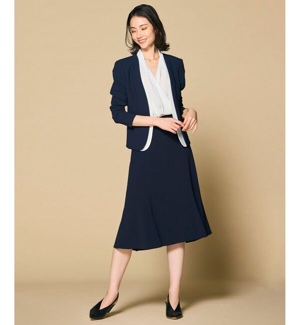 BEIGE,「【L-size】OLIVE / カシュクールフレンチスリーブブラウス」|シャツ・ブラウス|