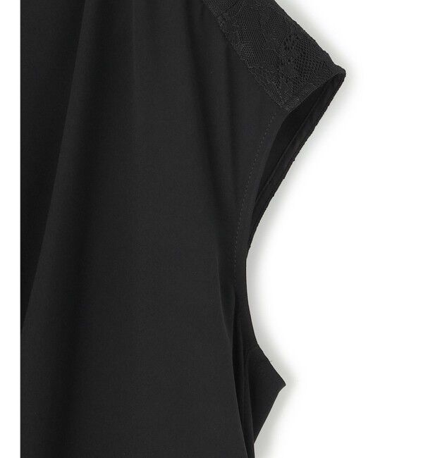 BEIGE,「【L-size】OLIVE / カシュクールフレンチスリーブブラウス」|シャツ・ブラウス|