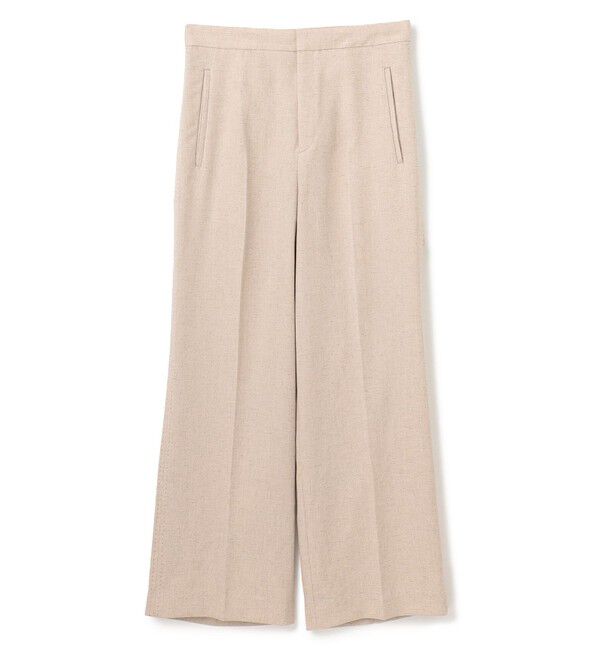 BEIGE,「【L-size】CAROLE / リネンライクフルレングスワイドパンツ」|その他|