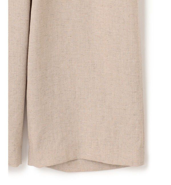 BEIGE,「【L-size】CAROLE / リネンライクラップワイドパンツ」|その他|