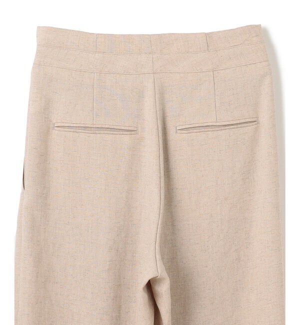 BEIGE,「【L-size】CAROLE / リネンライクラップワイドパンツ」|その他|