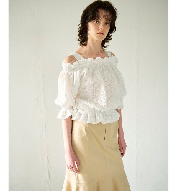 GRACE CONTINENTAL「ドルマンフクレジャガードニットトップ」|Tシャツ・カットソー|