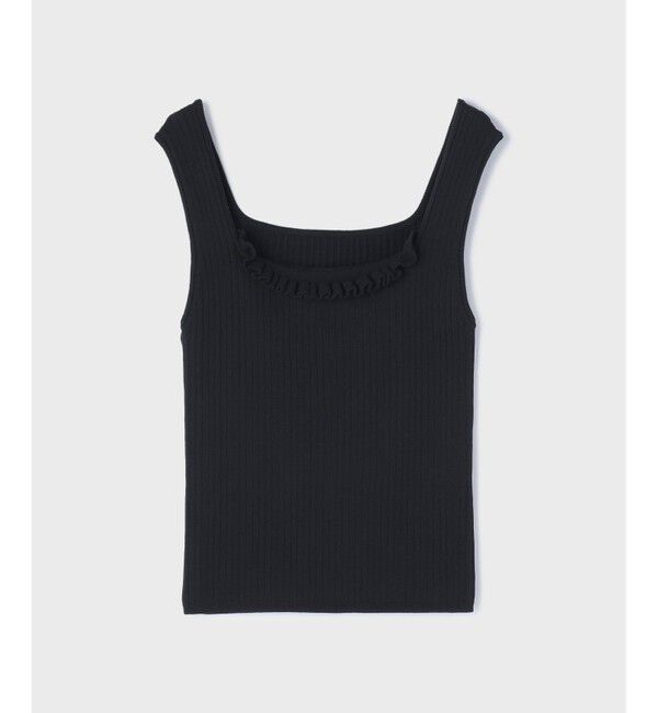 GRACE CONTINENTAL「リブフリルニットトップ」|その他|