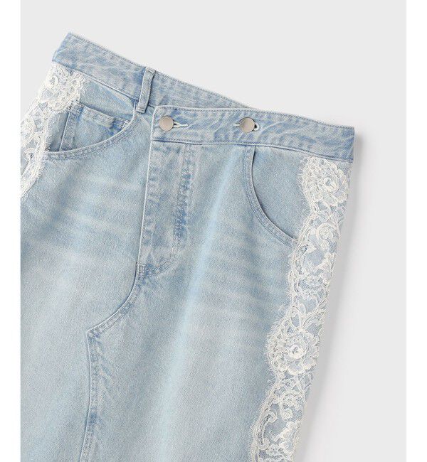 Grace Class「サイドレースデニムスカート」|スカート|