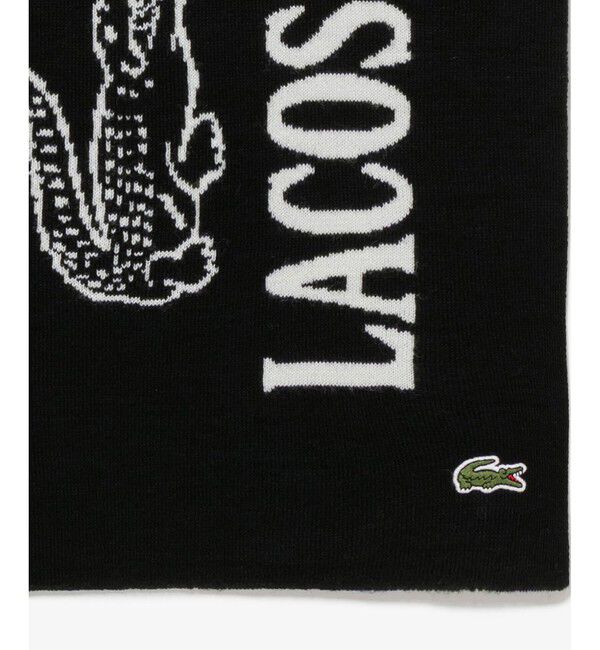 LACOSTE「ウールブレンド ワニロゴジャカードマフラー」|マフラー|