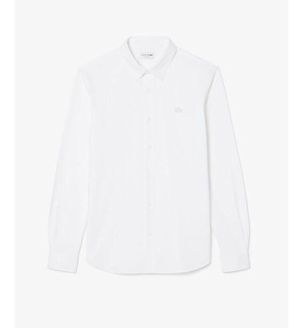 LACOSTE「スリムフィットミニマル長袖ボタンシャツ」|シャツ・ブラウス|