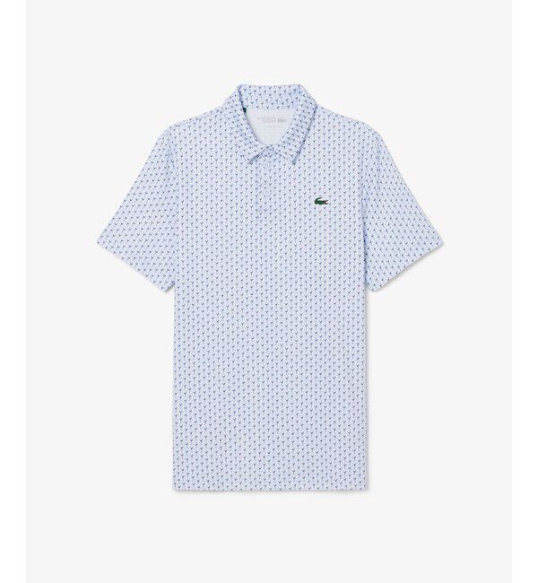 LACOSTE「総柄ゴルフプリント ウルトラドライストレッチポロシャツ」|ポロシャツ|