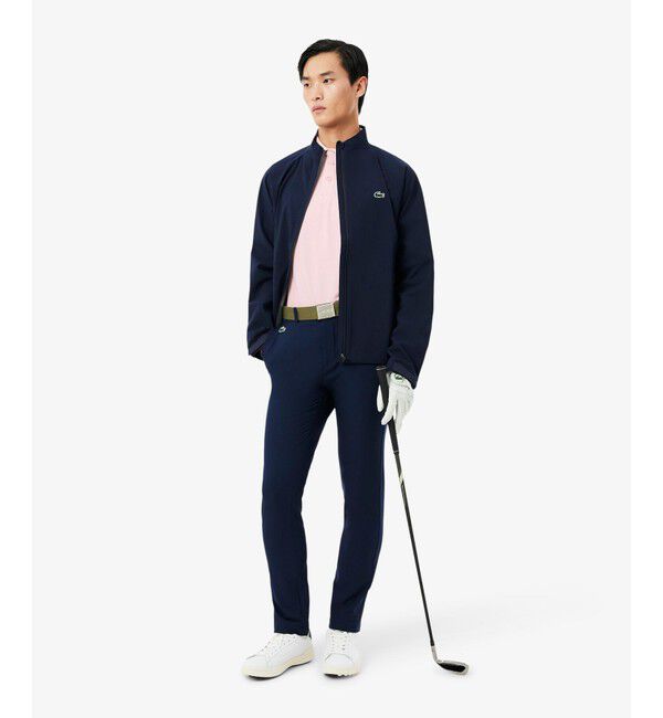 LACOSTE「総柄ゴルフプリント ウルトラドライストレッチポロシャツ」|ポロシャツ|