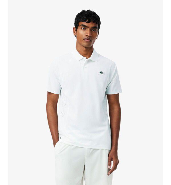 LACOSTE「『ノバク・ジョコビッチ』シームレスポロシャツ」|ポロシャツ|ホワイト