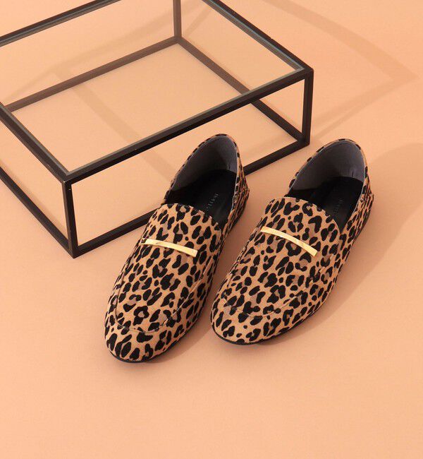 NOLLEY'S「レオパードスエードスリッパローファー」|ローファー|レオパード