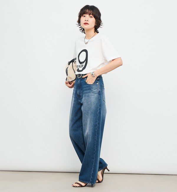 Rie Miller「【RM denim】ソフトルーズストレートデニム」|デニム|