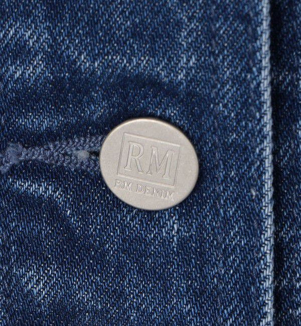 Rie Miller「【RM denim】Vネックデニムベスト」|ベスト・ジレ|