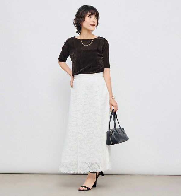NOLLEY'S「ウォッシャブルレースマーメイドスカート」|スカート|