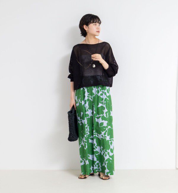 NOLLEY'S「《手洗い可能》ドライメッシュショートプルオーバーニット」|ニット・セーター|