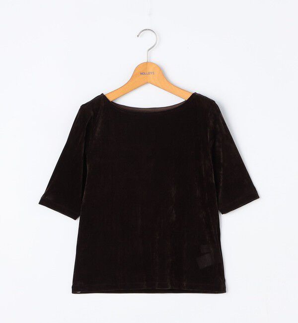 NOLLEY'S「フロッキーチュールボートネックプルオーバーカットソー」|Tシャツ・カットソー|