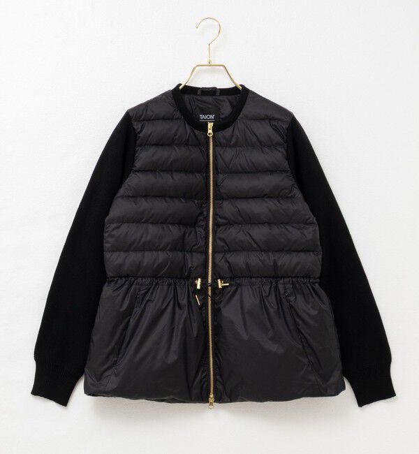 NOLLEY'S「【TAION/タイオン】別注ニットコンビダウンジャケット」|ダウン|