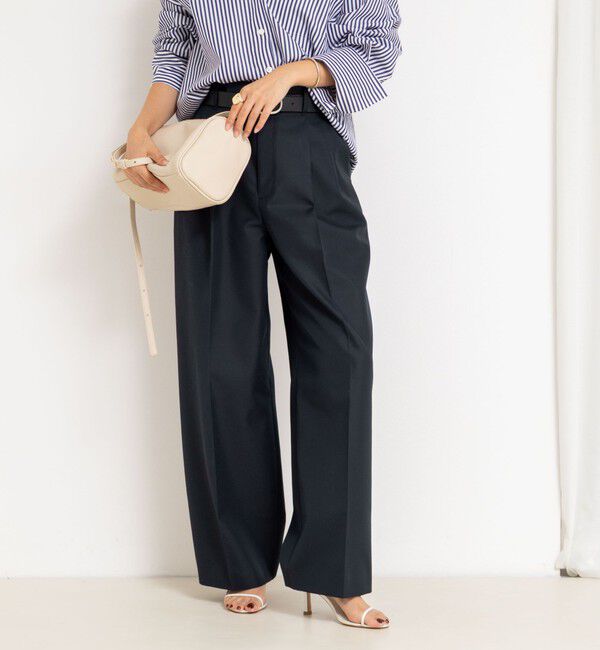 NOLLEY'S「ウォッシャブル撥水ツイルチノパンツ」|その他|ダークネイビー