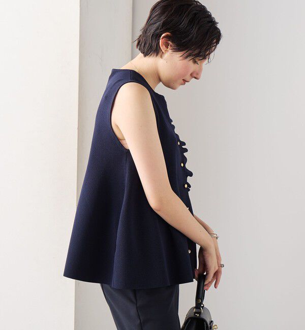 NOLLEY'S「【追加】《手洗い可能》フリル付きペプラムベスト」|ベスト・ジレ|