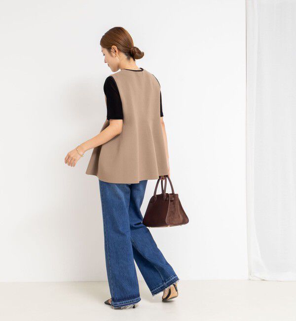 NOLLEY'S「【追加】《手洗い可能》フリル付きペプラムベスト」|ベスト・ジレ|