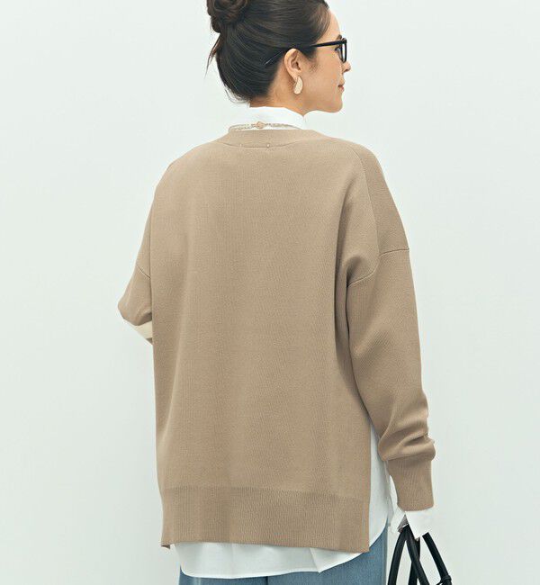 NOLLEY'S「《手洗い可能》レタードVネックニットカーディガン」|カーディガン|